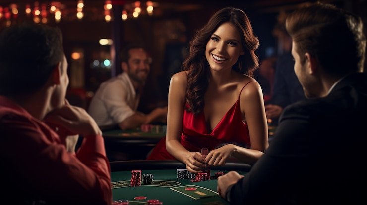 Pengguna membuka Texas Hold'em mobile